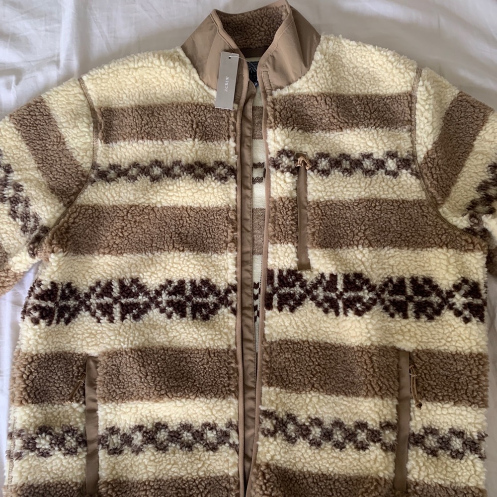 J.Crew Nordic Sherpa Fleece Jacket